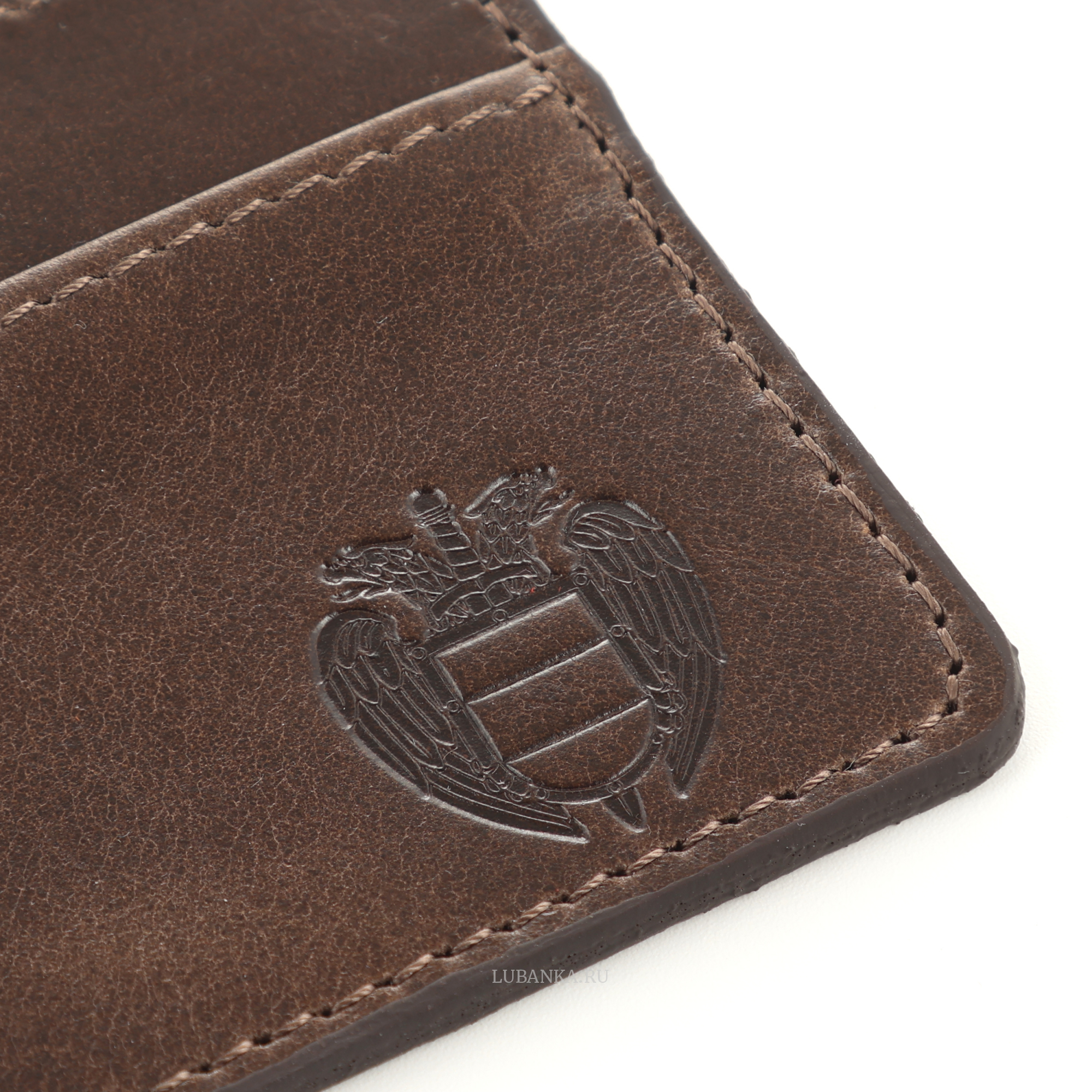 Картхолдер двухсторонний ФСО темно коричневый