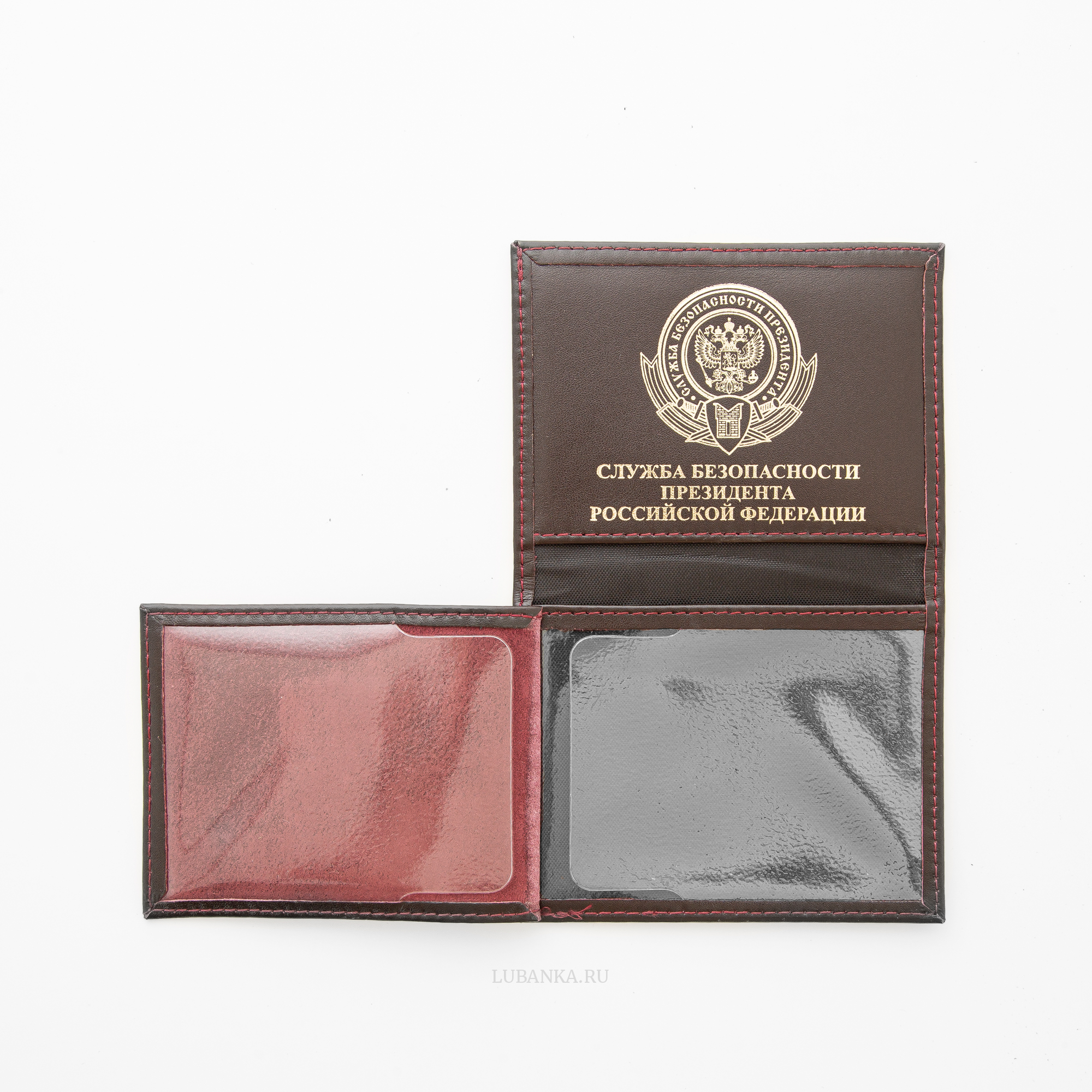 Обложка для удостоверения СБП бордовая