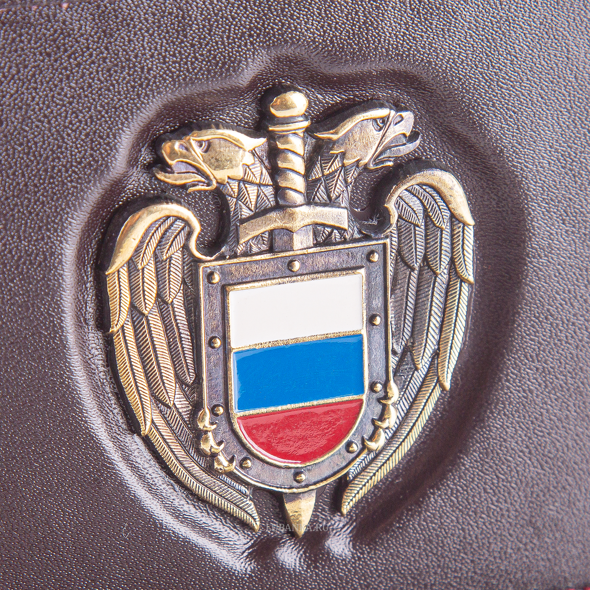 Обложка для удостоверения ФСО с жетоном бордовая