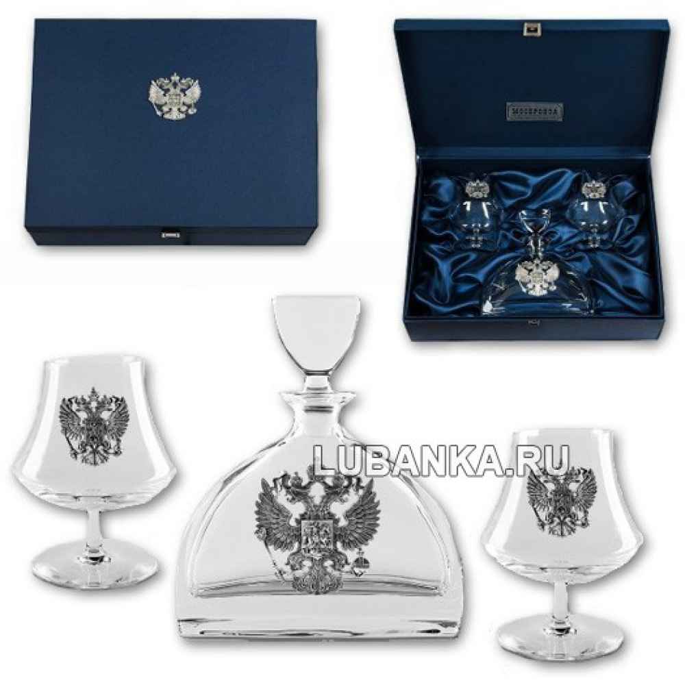 Набор для коньяка «Истеблишмент», хрустальный
