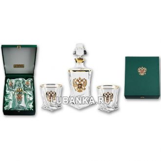 Набор для виски «Истеблишмент Gold», хрустальный