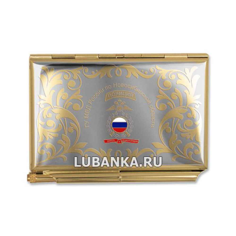 Визитница металлическая «Полиция»