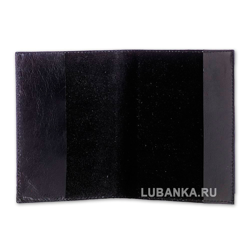 Обложка для паспорта «Военно-Морской флот», чёрная