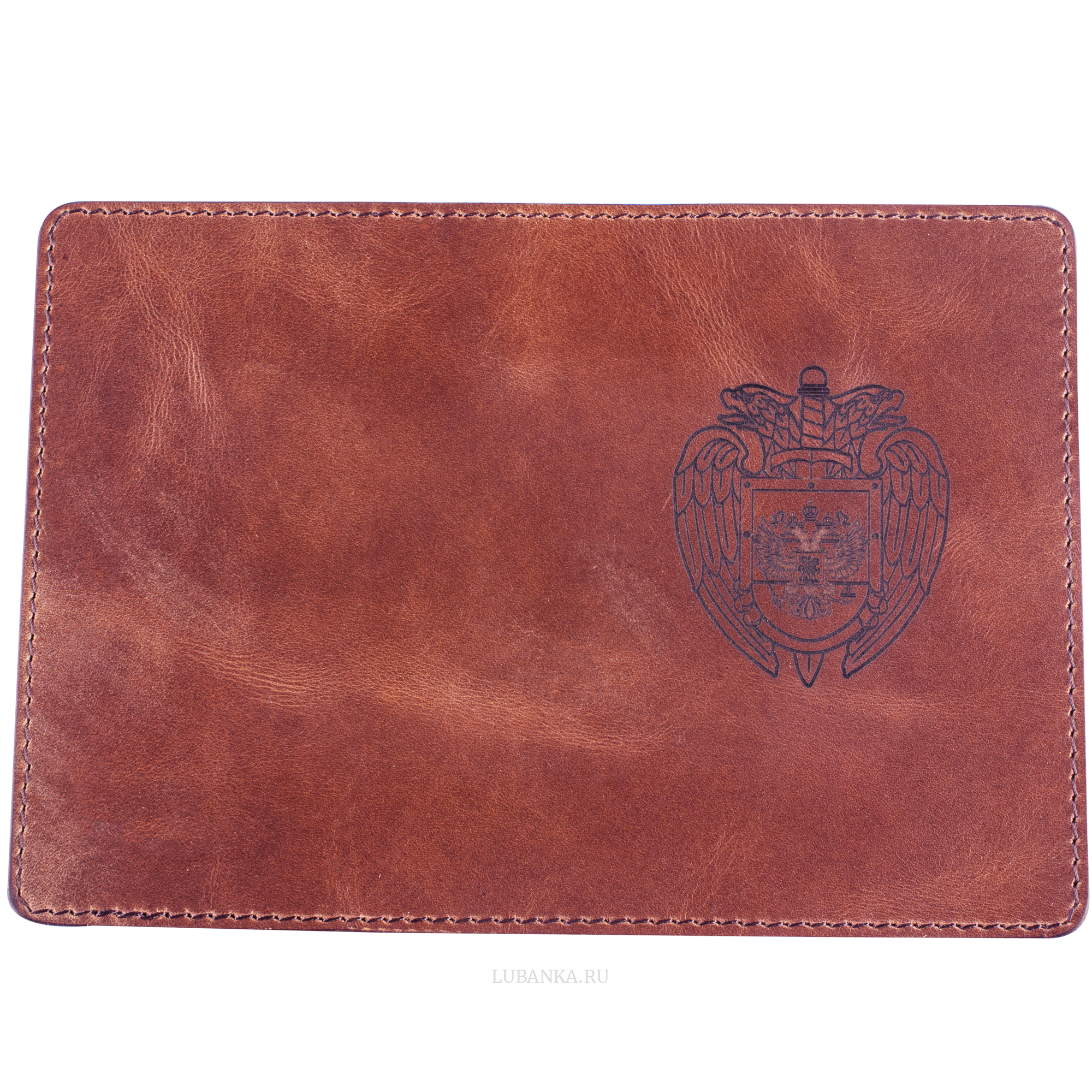 Обложка для паспорта ФСО коричневая