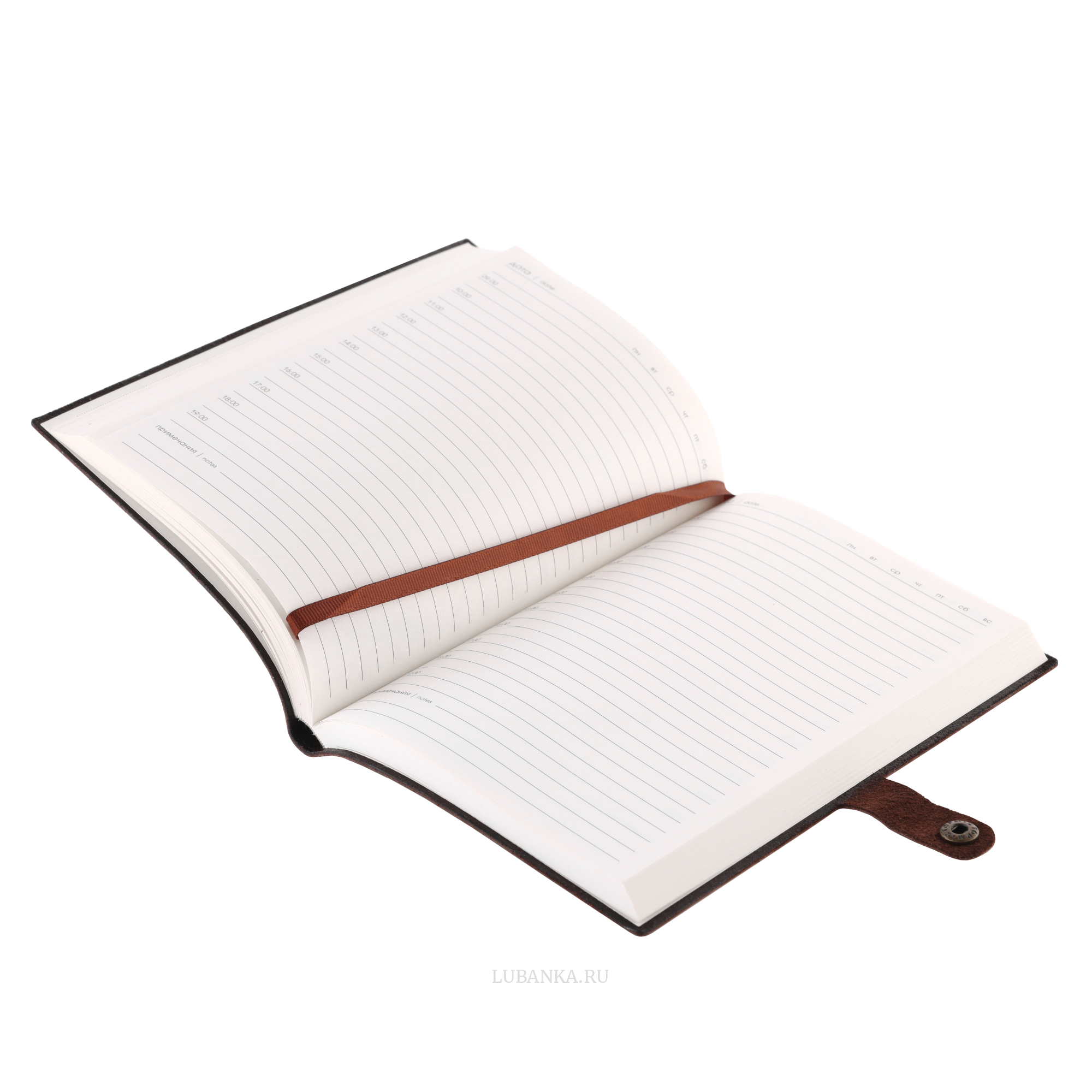 Ежедневник СКР мягкая обложка коричневый