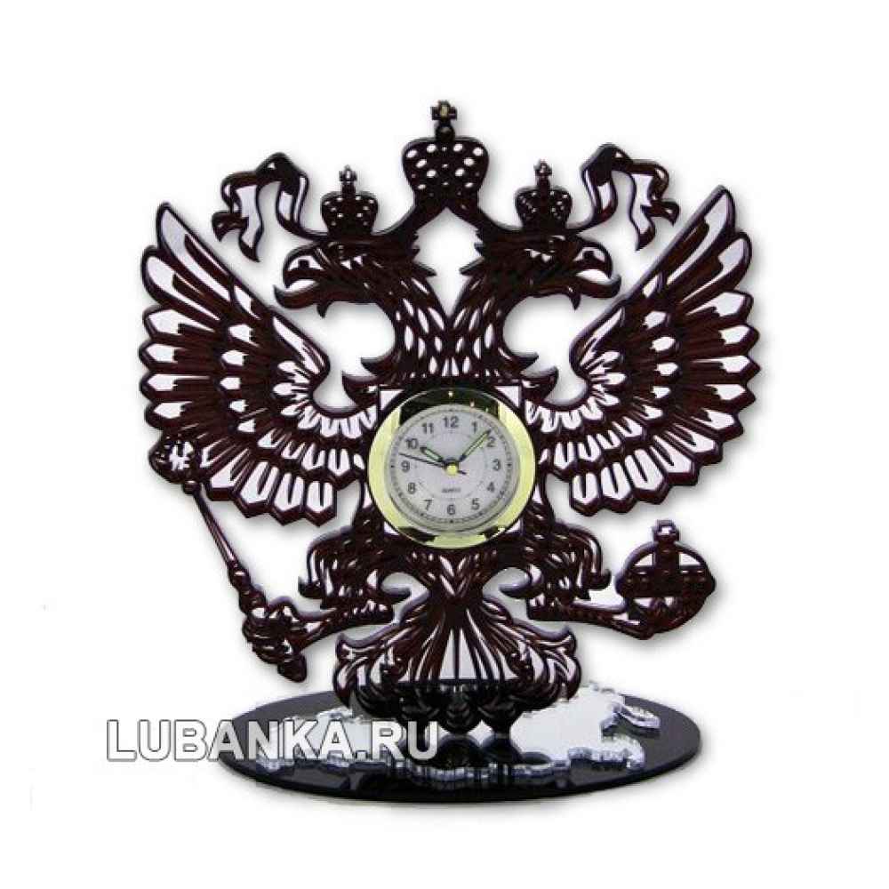 Часы настольные «Герб России»