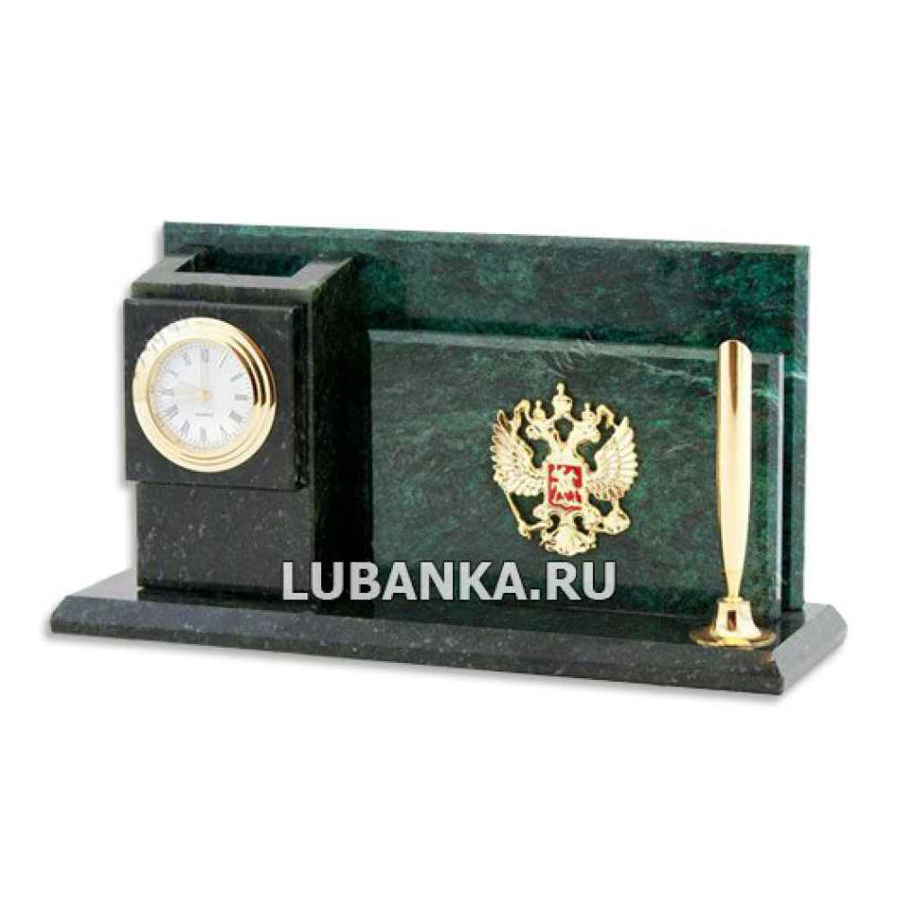 Настольный набор для руководителя «Герб» из камня