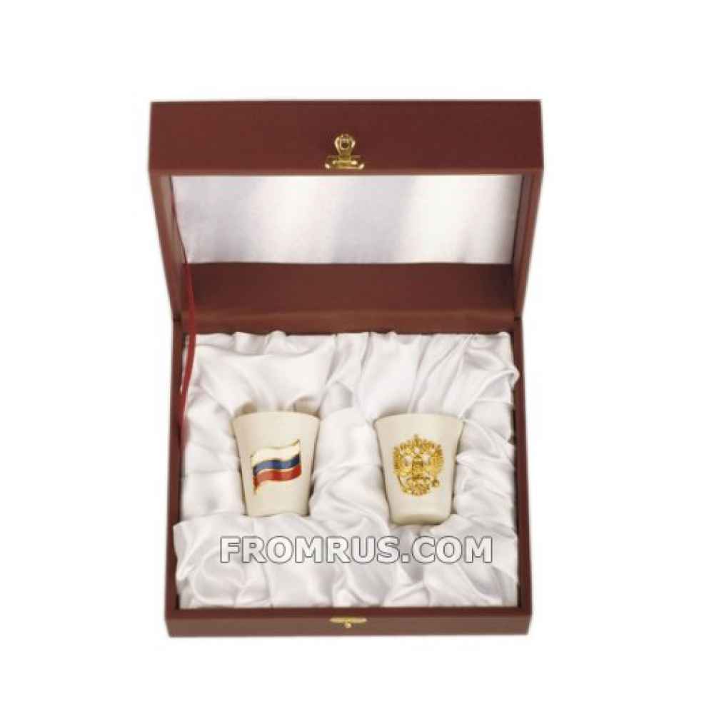 Стопки для водки «Флаг России», серебро